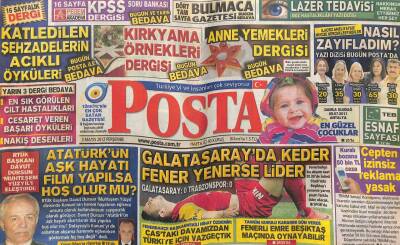 Posta Gazetesi 3 Mayıs 2012 - Galatasarayda Keder,Fener Yenerse Lider GZ107765 - 1