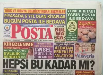 Posta Gazetesi 3 Şubat 2007 Zerrinin Eşi Levent 2 Kez Soyuldu - Kaçamak Aşıklar Sapphire de Yakalandı - GZ44553 - 1