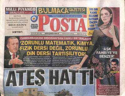 Posta Gazetesi 30 Eylül 2014 - Burak Özçivit Aşk Fahriyeye Benzer - Ülkerden Bilime Rekor Bağış 55 Milyon Lira GZ98284 - 1