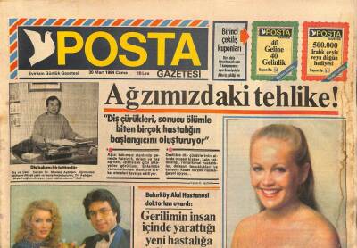 Posta Gazetesi 30 Mart 1984 - Monako Prensine Yakıştırılan Kadın GZ113931 - 1