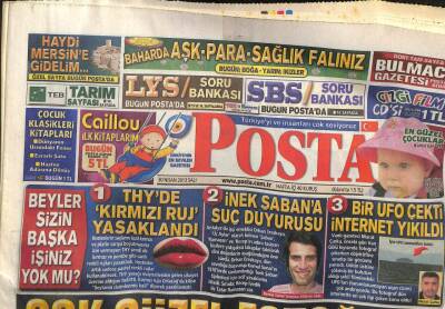 Posta Gazetesi 30 Nisan 2013 - İnek Şabana Suç Duyurusu GZ107632 - 1