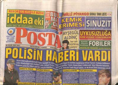 Posta Gazetesi 30 Ocak 2007 - Beşiktaşta Mazbatalar Verildi GZ82711 - 1