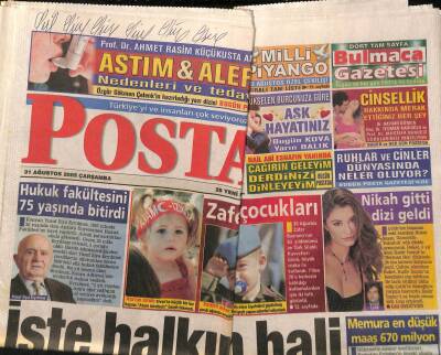 Posta Gazetesi 31 Ağustos 2005 - Mimar Yılmaz Sanlı Dün Vefat Etti GZ83561 - 1