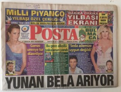 Posta Gazetesi 31 Aralık 2007 - Yılbaşında Programında Müslüm Gürses, Orhan Gencebay, İbrahim Tatlıses Show Tv de GZ13836 - 2