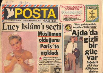 Posta Gazetesi 31 Mayıs 1984 - Ajda Pekkanda Gizli Bir Güç Var GZ114484 - 1