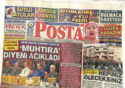 Posta Gazetesi 4 Ağustos 2012 - Hilmi Özkök Muhtıra Diyeni Açıkladı GZ104832 - 1