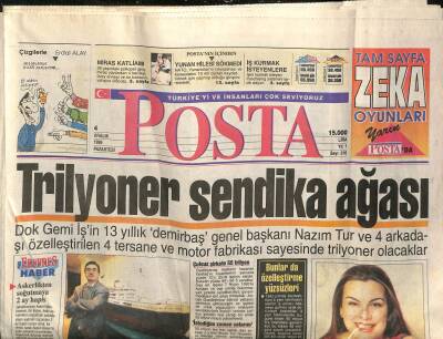 Posta Gazetesi 4 Aralık 1995 - Çillerin Kader Günü - Alparslan Türkeş Eleştiriliyor GZ123098 - 1