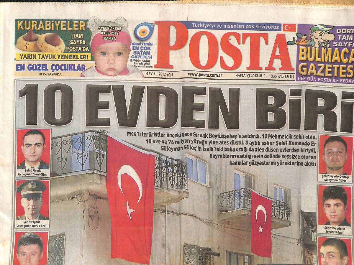 Posta Gazetesi 4 Eylül 2012 - Adım Adım 12 Eylül'e Doğru - Tarkan Konserinde Kuzey Tekinoğlu Rüzgarı GZ135604 - 1
