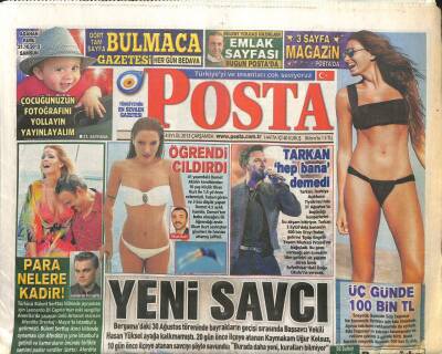 Posta Gazetesi 4 Eylül 2013 - Eda Taşpınar 3 Günde 100 Bin TL Kazandı GZ104842 - 1