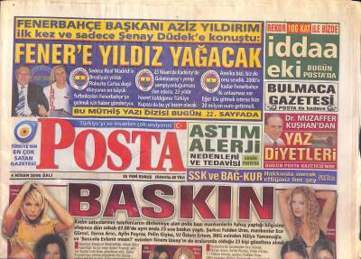 Posta Gazetesi 4 Nisan 2006 - Hülya Avşar Gelirini Sakladı - Fenere Yıldız Yağacak GZ119439 - 1