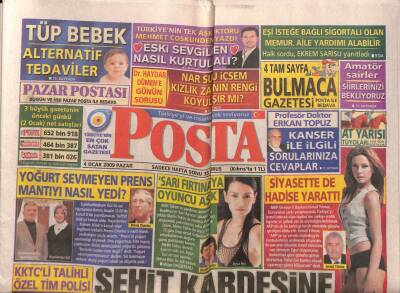 Posta Gazetesi 4 Ocak 2009 - Emre Belözoğlunun Düğününde Halay Başı Alexti GZ82686 - 1