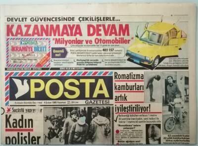 Posta Gazetesi 4 Şubat 1985 Oya Aydoğan Bakan Taşçıoğlunun Gazinodaki Tavrını Değerlendirdi -GZ37344 - 1