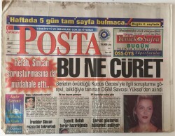 Posta Gazetesi - 4 Şubat 1997 - RP Askerlere Yükseleniyor , Refah Sincn Soruşturmasına da Müdahale Etti - GZ47009 - 2