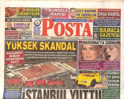 Posta Gazetesi 5 Kasım 2012 - Sibel Can Madonna'ya Özendi - Ali Ağaoğlu'nun Gözü 10 Milyonluk Otomobilde GZ158458 - Gökçekoleksiyon