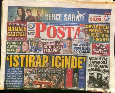 Posta Gazetesi 5 Mart 2015 - Atanın Yatı Savarona Erdoğanın Emrinde - Fenerbahçe Turu Yarıladı GZ125787 - 1