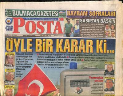 Posta Gazetesi 6 Ağustos 2013 - Kenan İmirzalıoğlu Emniyete Götürülürken Gülümsüyordu GZ106464 - 1