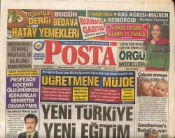 Posta Gazetesi 6 Aralık 2014 - Liselerde Zorunlu Osmanlıca Dersi Okutulacak GZ100164 - 2