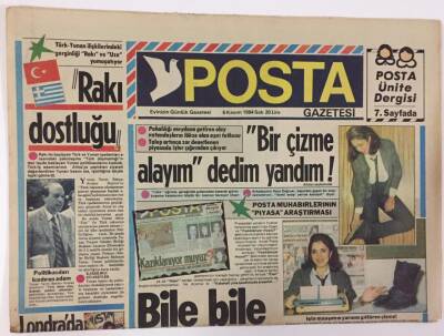 Posta Gazetesi 6 Kasım 1984 - Piyasalar Aldı Başını Gidiyor - Faruk Bey Görevi Mr Patrick'e Devretti GZ13097 - 1