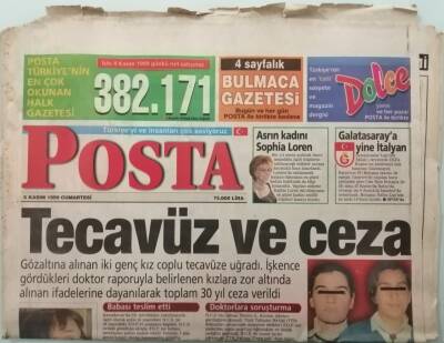 Posta Gazetesi 6 Kasım 1999 Af Eceviti Bekliyor - Bush Sınıfta Kaldı - GZ44551 - 2