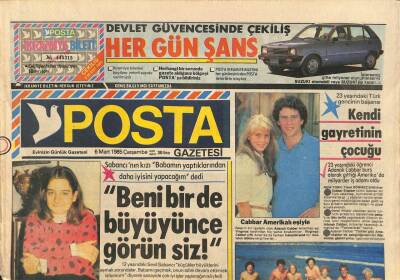 Posta Gazetesi 6 Mart 1985 - Ajda Pekkan Çalışanlara Kızarak Ticareti Bıraktı GZ114151 - 1