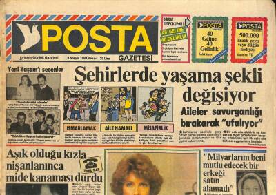 Posta Gazetesi 6 Mayıs 1984 - Şehirlerde Yaşama Şekli Değişiyor GZ114785 - 1