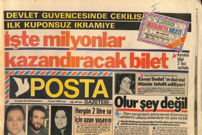 Posta Gazetesi 6 Ocak 1985 - Rambo-2(Uzlaşma) İlk Kan 2 - Aşık Mahzuni , Ünlü Türküsü Dom Dom Kurşununu Anlattı GZ114262 - 1