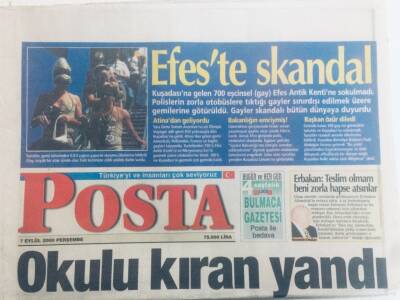 Posta Gazetesi 7 Eylül 2000 - İbrahim Tatlısesten Gazeteciye Dayak,Sibel Can ABD Vatandaşı Oluyor GZ40578 - 1