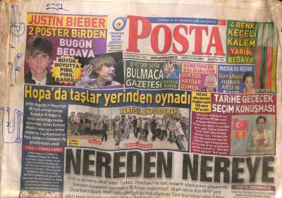 Posta Gazetesi 7 Haziran 2011 - Deniz Sekiye 13 Yaş Küçük Sevgili GZ106497 - 1