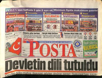 Posta Gazetesi 7 Kasım 1996 - Savaş Ayın Oğlu Popçu Oldu GZ115778 - 1