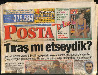 Posta Gazetesi 7 Kasım 1999 - Beyazıt Öztürkün Gizli Aşkı GZ84826 - 1