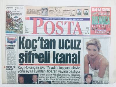 Posta Gazetesi 7 Mayıs 1995 - Cem Uzan Müzik Yapımcısı Oldu GZ41002 - 1