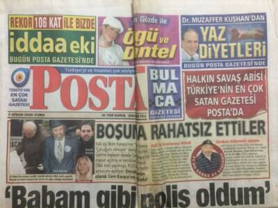 Posta Gazetesi 7 Nisan 2006 - Cem Karacayı Boşuna Rahatsız Ettiler GZ29858 - 1