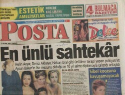 Posta Gazetesi 7 Ocak 2001-En Ünlü Sahtekar Aysun Bakar GZ45157 - 2