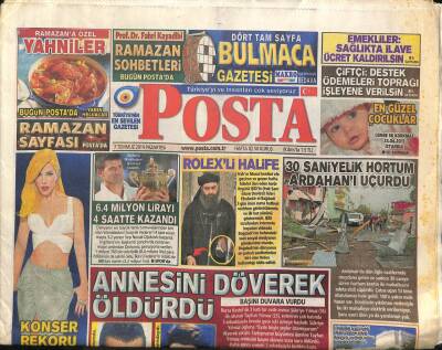 Posta Gazetesi 7 Temmuz 2014 - Djokovic Wimbledon 6.4 Milyon Lirayı 4 Saatte Kazandı GZ100079 - 1