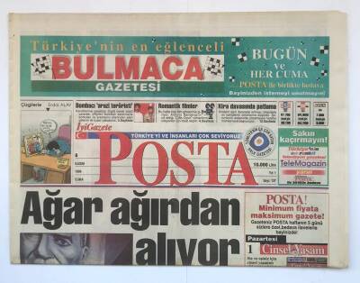 Posta Gazetesi 8 Kasım 1996 - Çatlının İlk Patronu Evren Paşaymış GZ8778 - 1