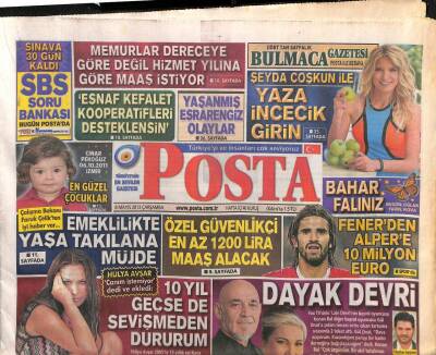 Posta Gazetesi 8 Mayıs 2013 - Çalışma Bakanı Faruk Çelikten İyi Haber Var Emeklilikte Yaşa Takılana Müjde GZ106496 - 1