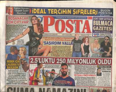 Posta Gazetesi 8 Temmuz 2015 - Özgecan Aslanın Babası Devletin Sanatçısı GZ106293 - 1