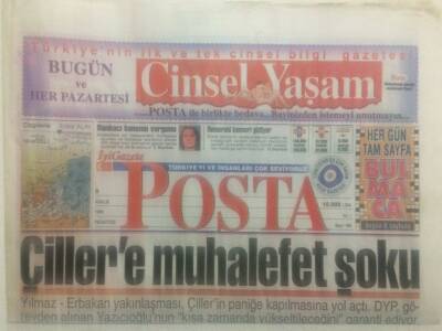 Posta Gazetesi 9 Aralık 1996 - Çillere Muhalefet Şoku GZ38129 - 1