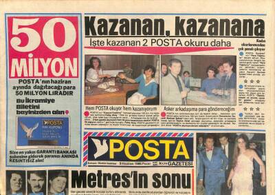 Posta Gazetesi 9 Haziran 1985 - Ajda Pekkan Dedikodulara Çok Üzülüyor GZ113964 - 1