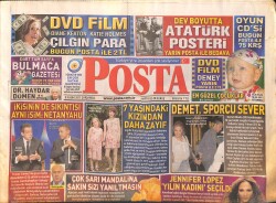 Posta Gazetesi 9 Kasım 2011 - Jennifer Lopez Yılın Kadını Seçildi - Demet Akalın Kendisinden 18 Yaş Küçük Sevgilisi İle Tatilde GZ158461 - Gökçekoleksiyon