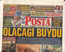 Posta Gazetesi 9 Nisan 2014 - Millet Meclisi Değil Sanki Dövüş Kulübü - 12 Polise Dinleme Gözaltısı GZ100300 - 1