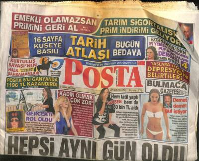Posta Gazetesi - 9 Şubat 2016 - Hande Yener Kadın Olmak Çok Zor, Gülşen 60 Bin TL Aldı GZ99928 - 1