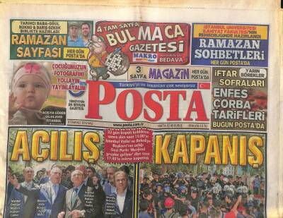 Posta Gazetesi 9 Temmuz 2013 - Kolombiya Değil Diyarbakır . 350 Ton Esrar Hammaddesi İmha Edildi GZ125754 - 1