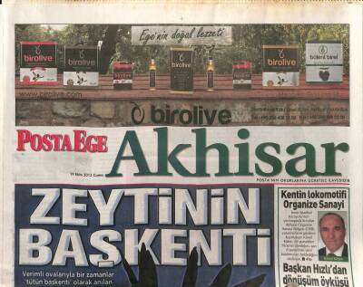 Posta Gazetesi Akhisar Eki 19 Ekim 2012 - Baktat Ürünleri Dünya Sofralarında - Zeytinin Başkenti Akhisar GZ124635 - 1
