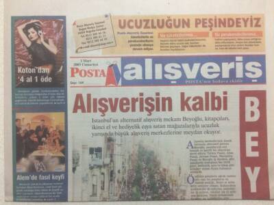 Posta Gazetesi Alışveriş Eki 1 Mart 2003 - Alışverişin Kalbi GZ38590 - 1
