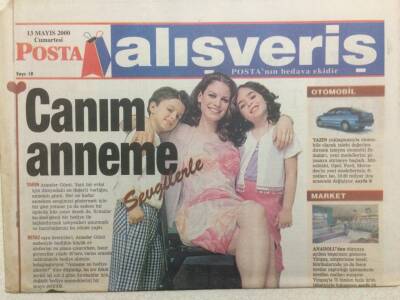 Posta Gazetesi Alışveriş Eki 13 Mayıs 2000 - Canım Anneme Sevgilerle GZ32956 - 1