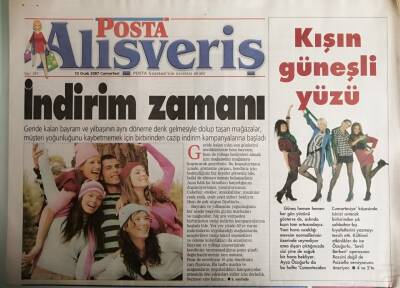 Posta Gazetesi Alışveriş Eki 13 Ocak 2007 İndirim Zamanı - GZ44742 - 2
