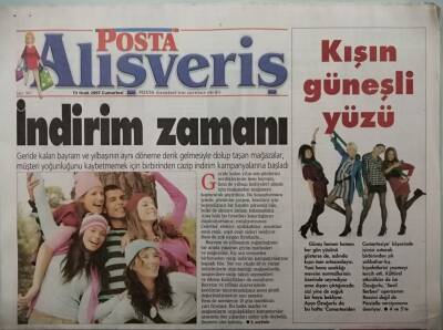 Posta Gazetesi Alışveriş Eki 13 Ocak 2007 Kar Keyfi Başka - Tepeden Tırnağa - GZ44552 - 2