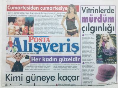 Posta Gazetesi Alışveriş Eki 16 Aralık 2006 - Vitrinlerde Mürdüm Çılgınlığı GZ42961 - 1