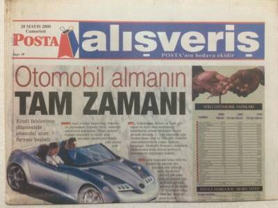 Posta Gazetesi Alışveriş Eki 20 Mayıs 2000 - Otomobil Almanın Tam Zamanı GZ35764 - 1